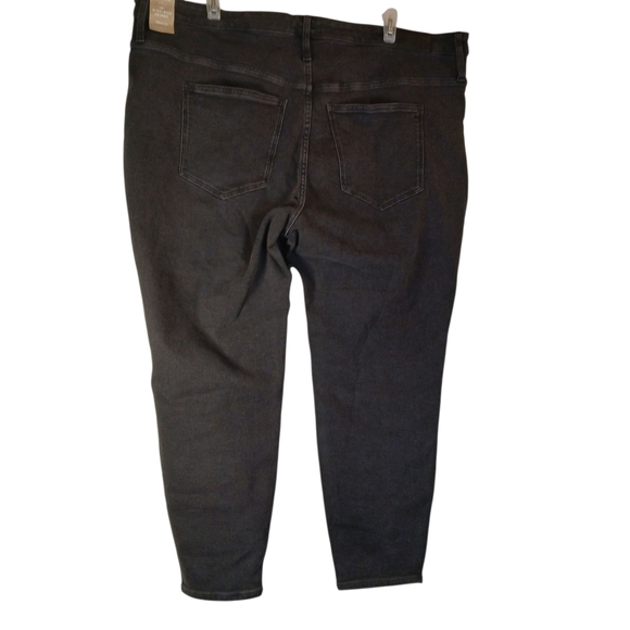 NWT Madewell Plus 10"High Rise "Hold You In Denim Black Skinny Jeans 28W - Picture 3 of 8